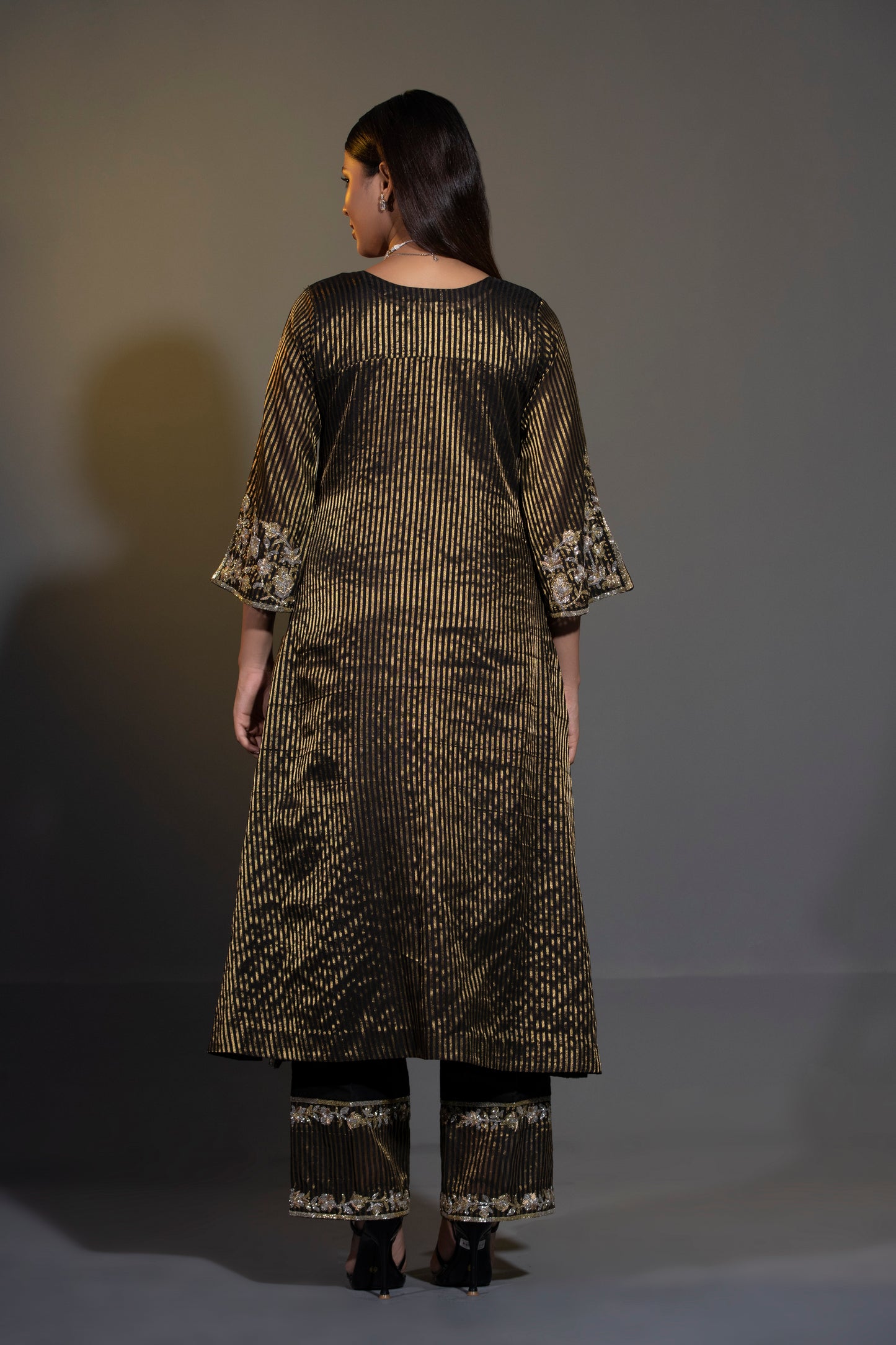 Pure Tissue Kurta Pants and Dupatta