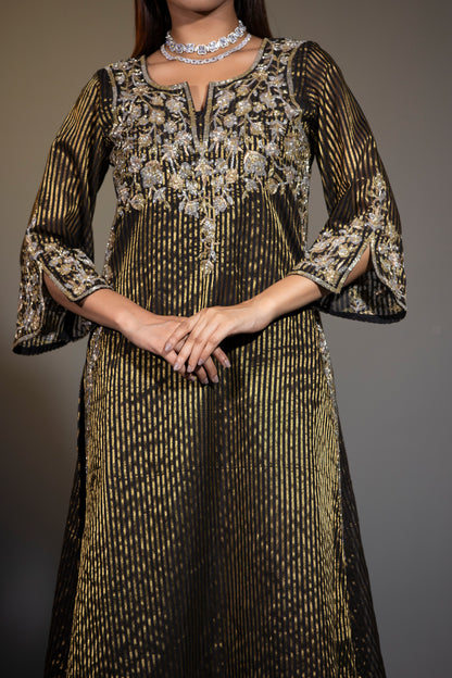 Pure Tissue Kurta Pants and Dupatta