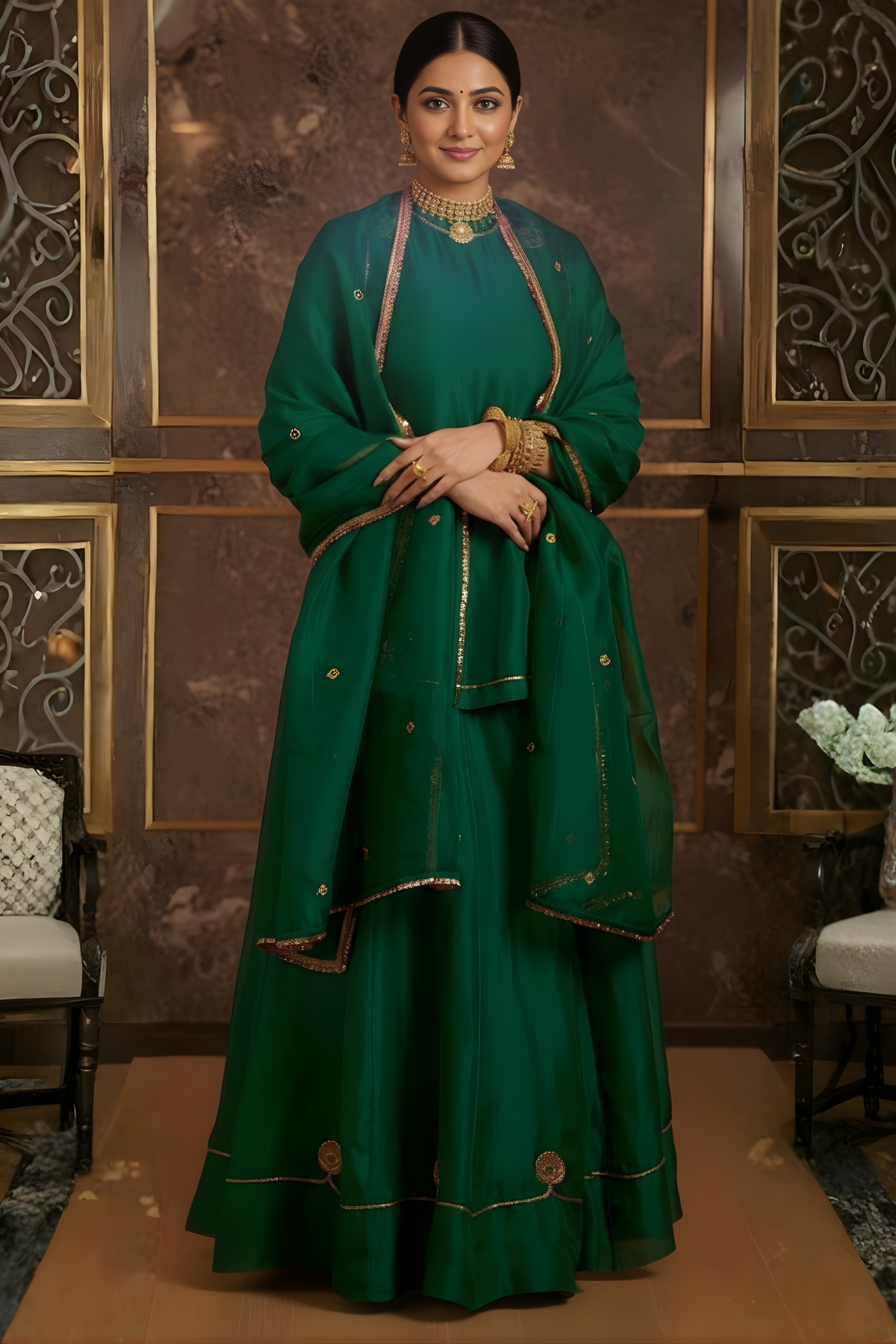 The Emerald Heritage Lehenga Set