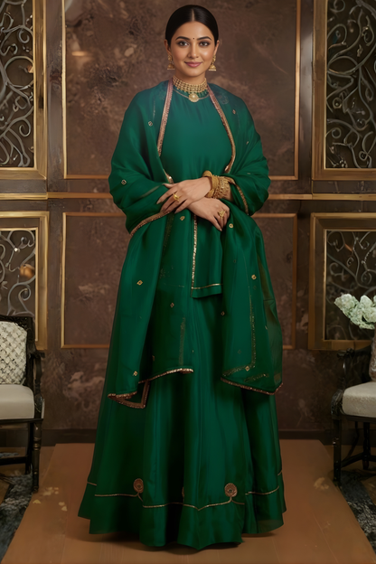 The Emerald Heritage Lehenga Set