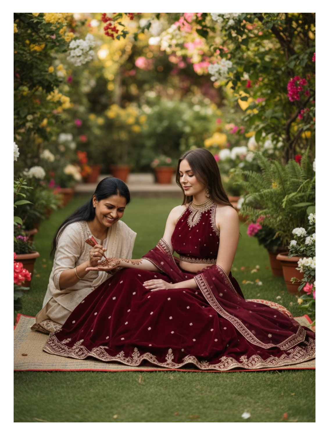Velvet Lehenga